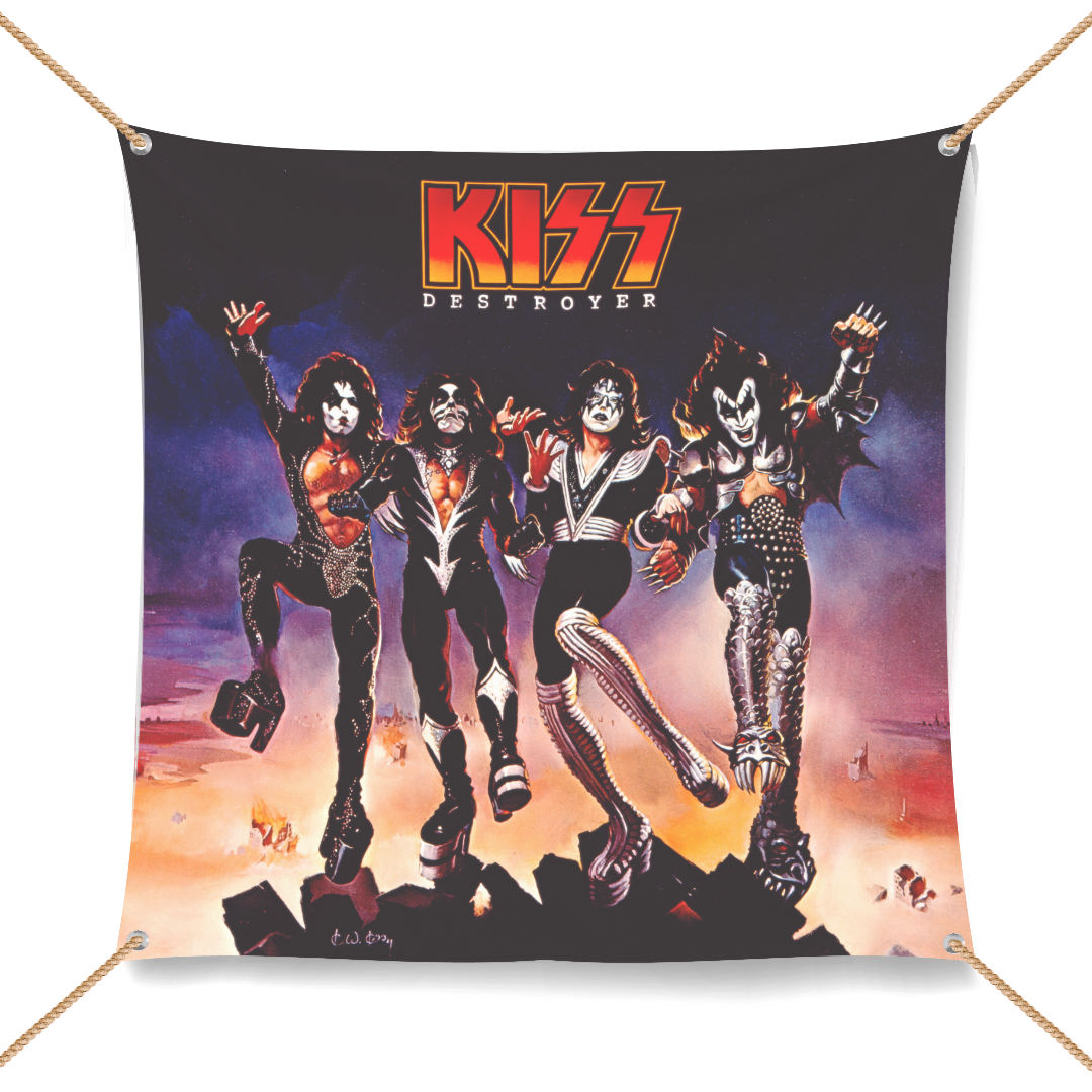 Destroyer Wall Flag - KISS UK