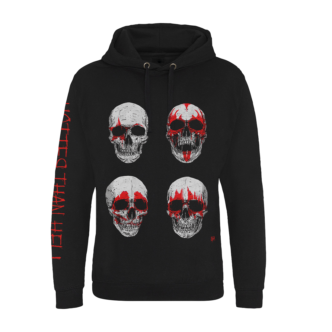 トップス Hotter Than Hell Hotter Than Hell Skulls Hoodie - KISS UK