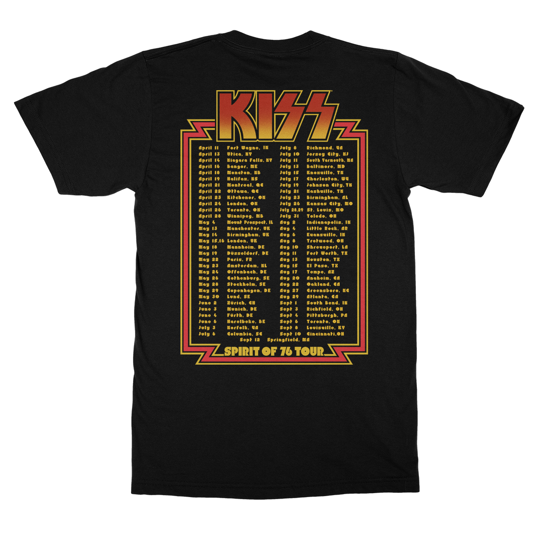 Kiss - Spirit Of 76 Tour T-Shirt