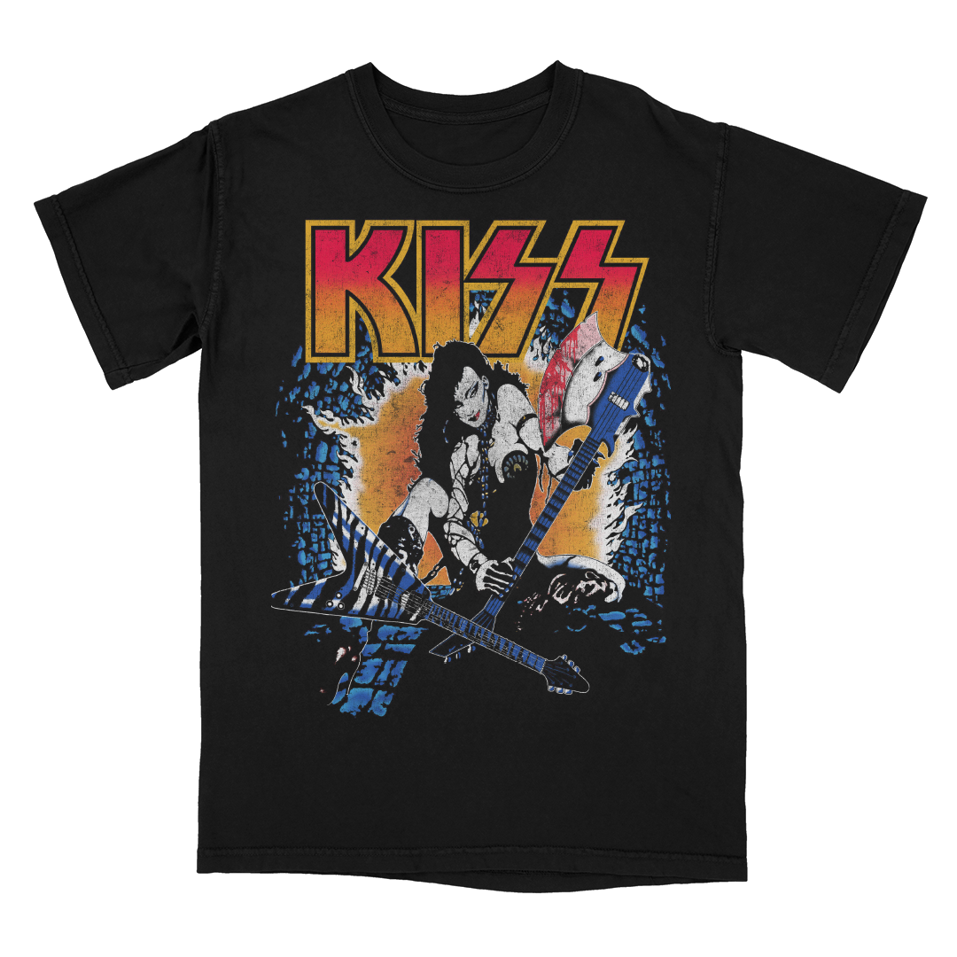 希少 kiss Animalize Tour ´84-´85 ラグラン Tシャツ World Tour '84 T-Shirt - KISS UK