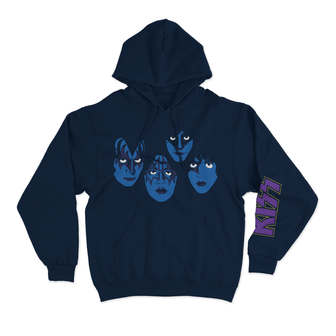 Kiss - Rock and Roll Hell Navy Hoodie