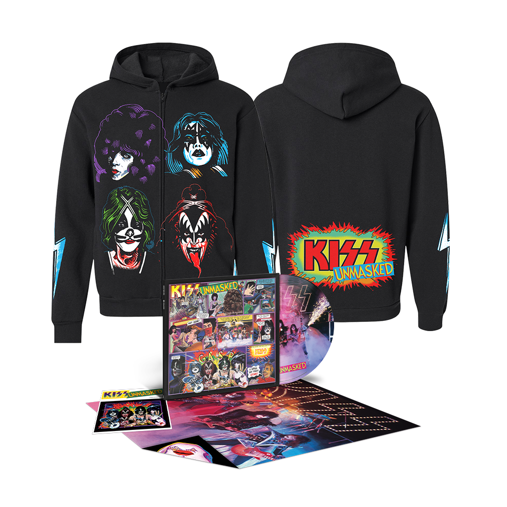Bundle: Unmasked 45th Anniversary Picture Disc (Limited Edition) + Unmasked Zip Hoodie
