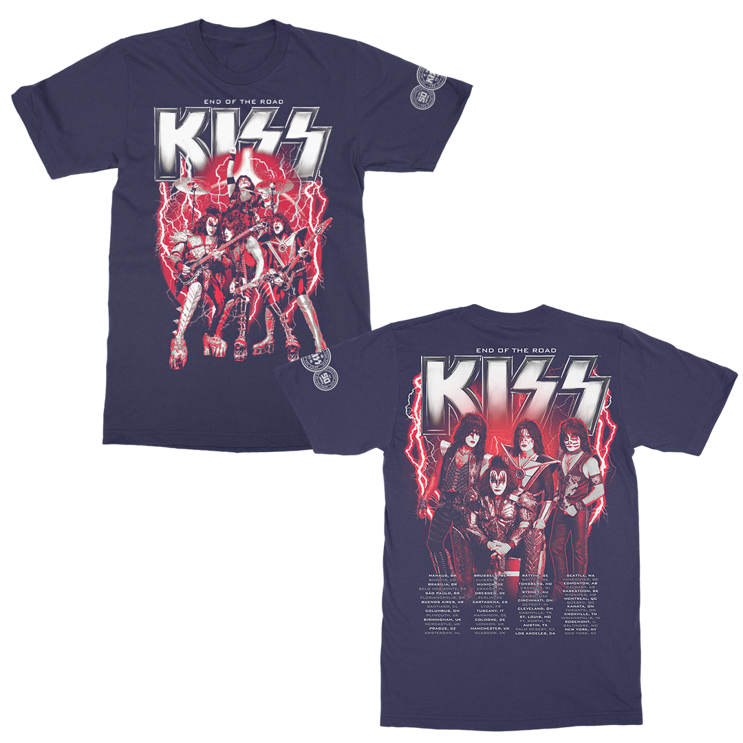 Kiss - 2023 Red Lightning T-Shirt