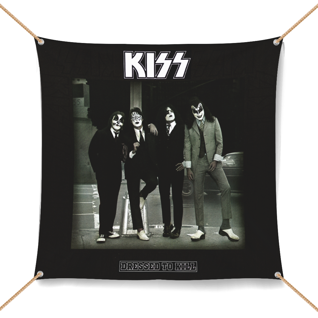 Kiss - Dressed To Kill Wall Flag