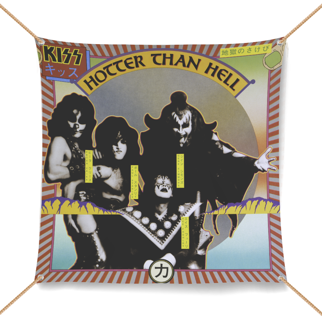 Kiss - Hotter Than Hell Wall Flag