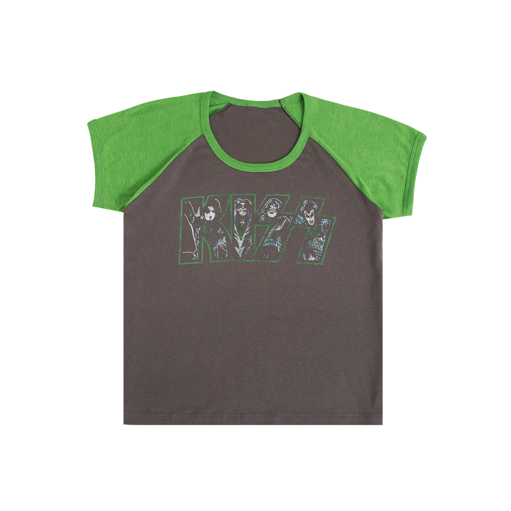 Kiss - Beth Crop Raglan T-Shirt