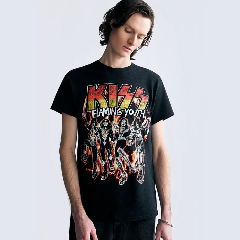 Flaming Youth / God Of Thunder 7” + Flaming Youth Single Cover T-Shirt Bundle