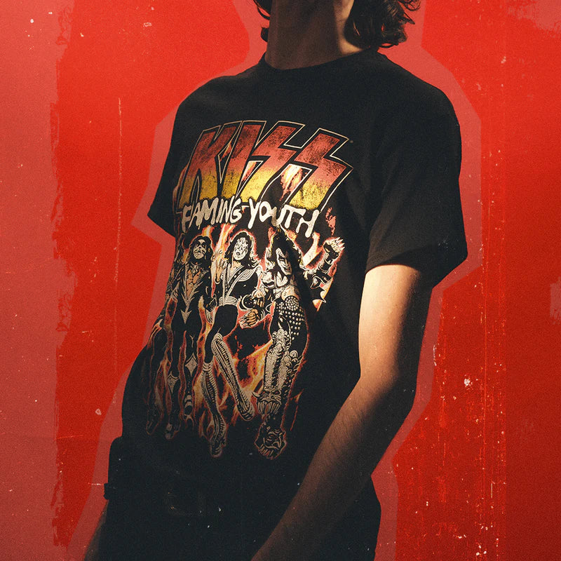 Flaming Youth / God Of Thunder 7” + Flaming Youth Single Cover T-Shirt Bundle