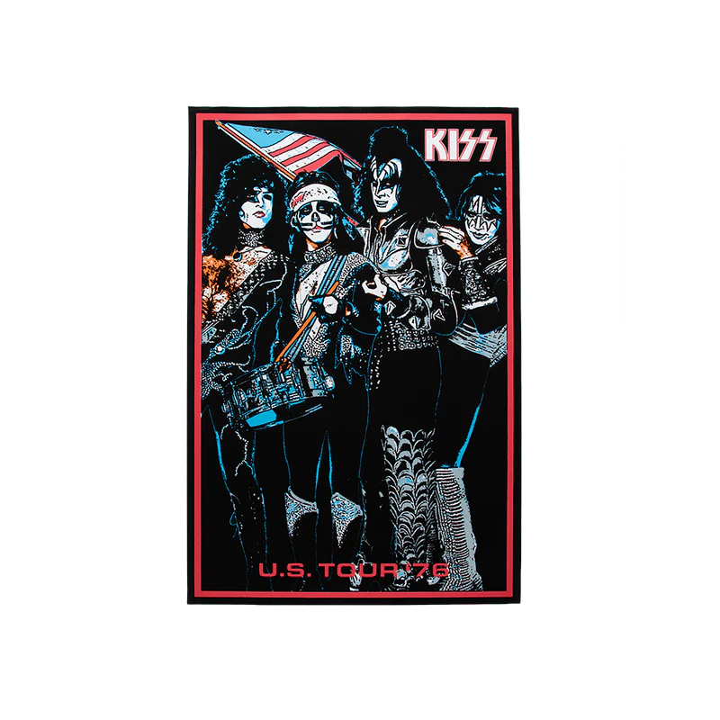 Kiss - The Spirit of '76 Blacklight Screenprinted Serigraph Poster
