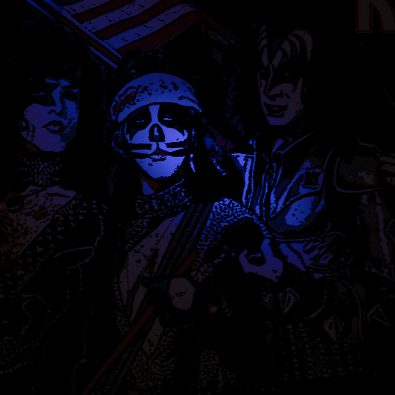 Kiss - The Spirit of '76 Blacklight Screenprinted Serigraph Poster