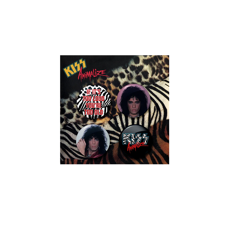 Kiss - Animalize Button Pack