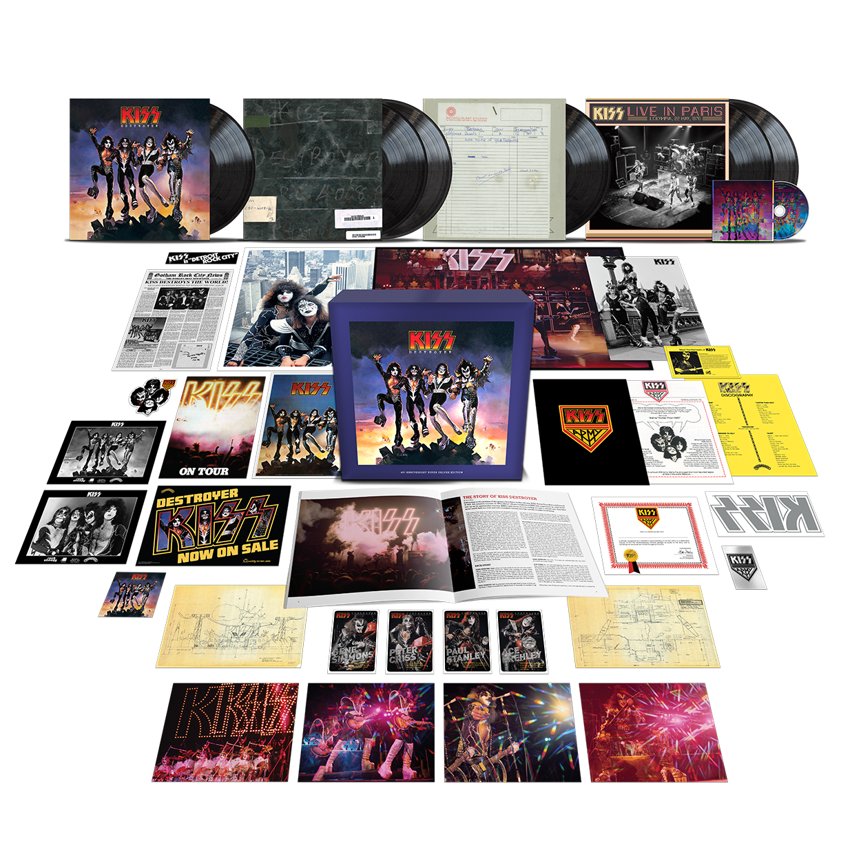 Destroyer 45 6LP Black + Tracklist T-shirt Bundle