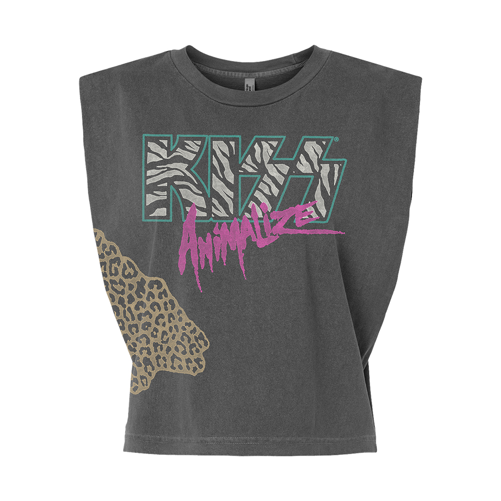 Kiss - Animalize Print Muscle T-Shirt