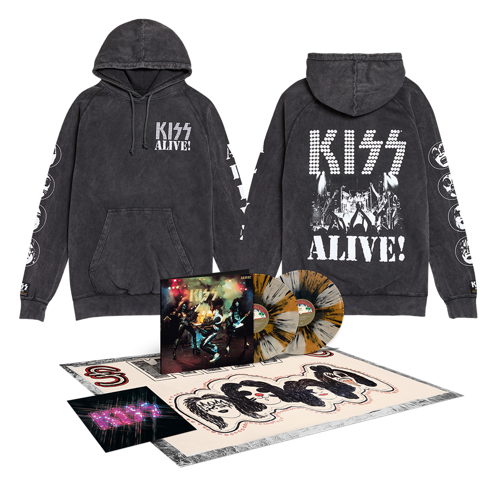 Alive! 50th Anniversary Premium Color Vinyl + ALIVE! 50th Anniversary Hoodie