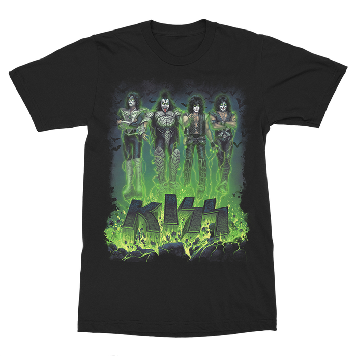 Kiss - Limited Edition Halloween Bats Green Variant T-Shirt