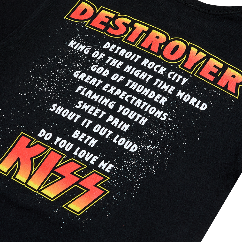 Kiss - Destroyer 50th Anniversary Track List T-Shirt