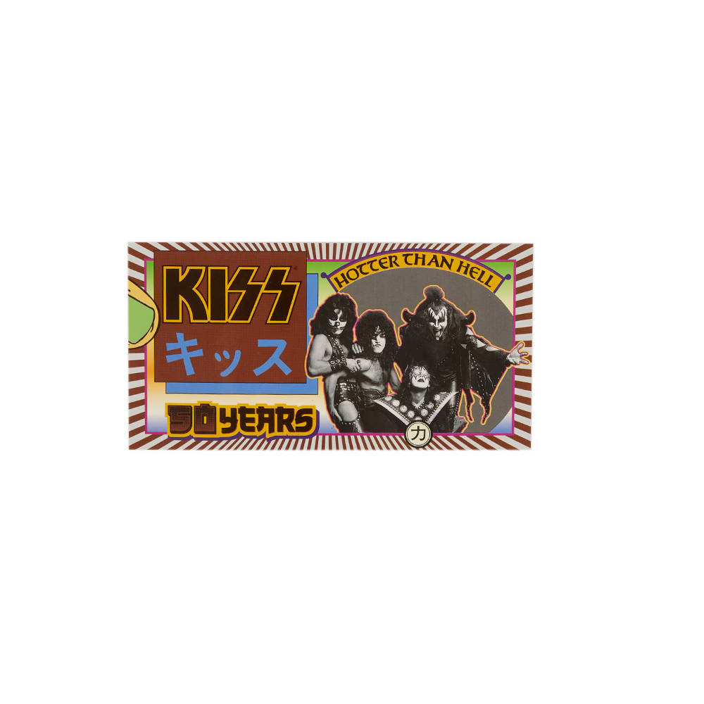 Kiss - Hotter Than Hell 50th Commemorative Gold Plated Trading Card