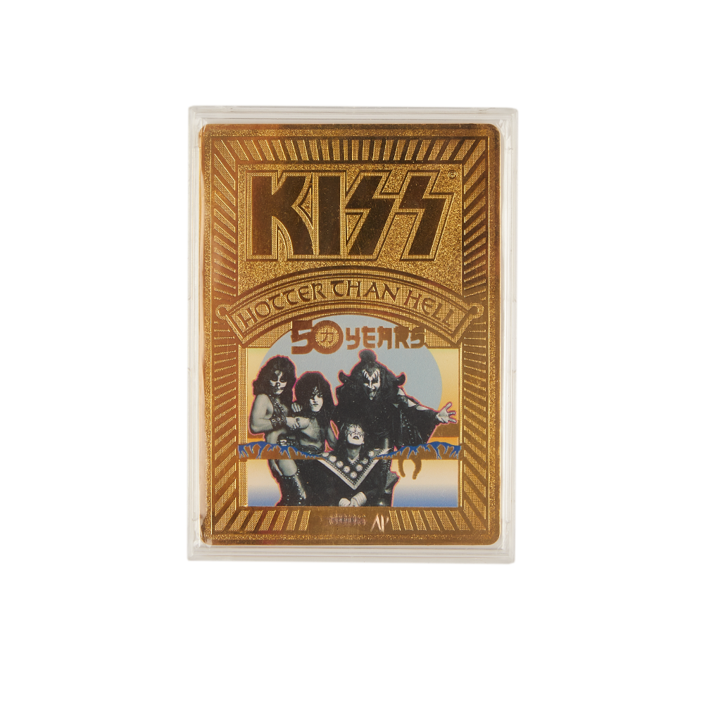 Kiss - Hotter Than Hell 50th Commemorative Gold Plated Trading Card