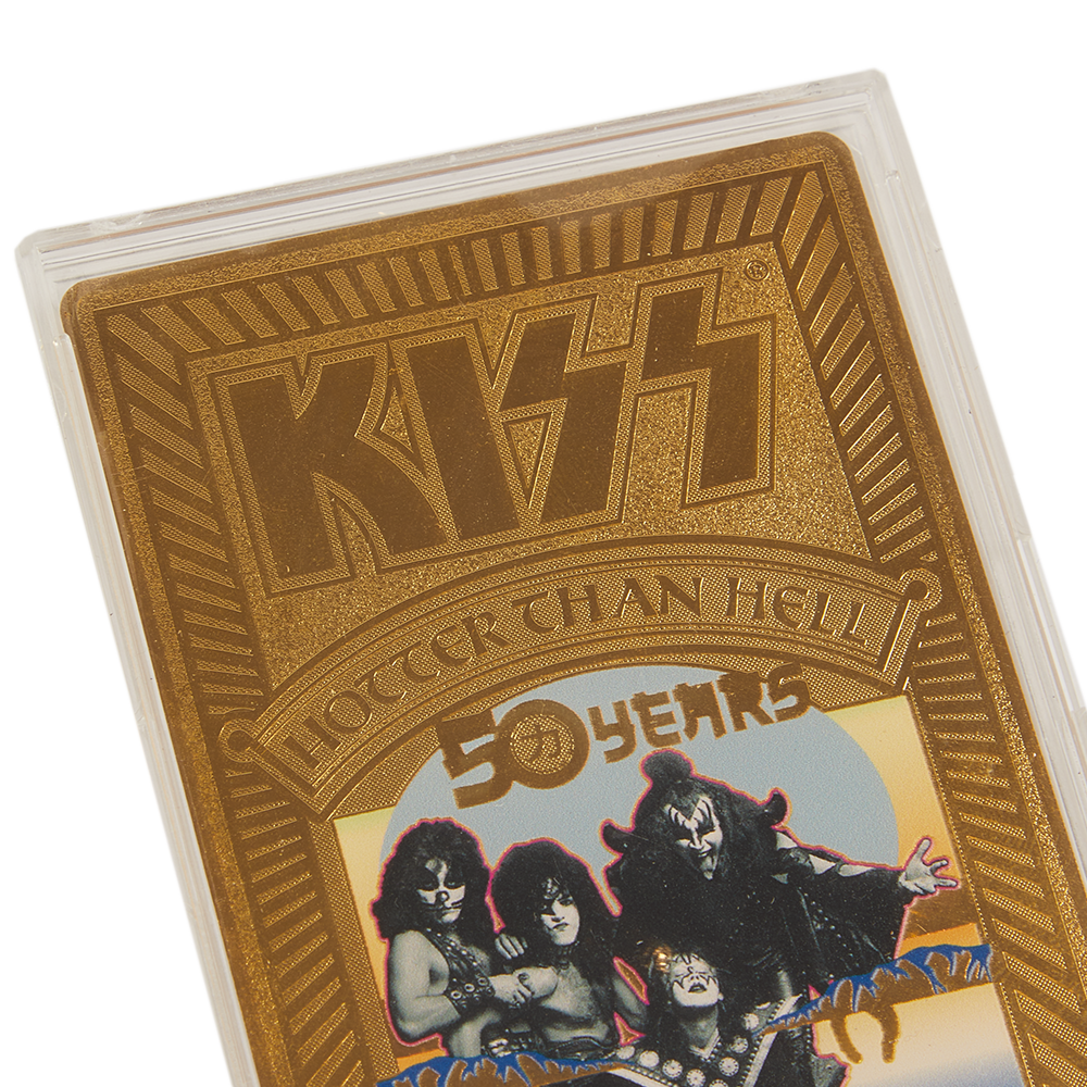 Kiss - Hotter Than Hell 50th Commemorative Gold Plated Trading Card