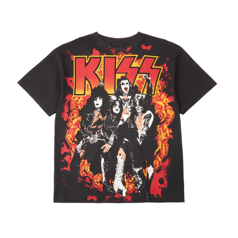 Kiss - Flames and Flames All Over Print