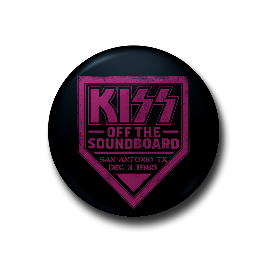 Kiss - Off The Soundboard San Antonio 12/3/1985 Button