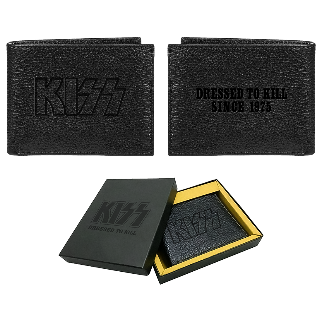 Kiss - Dressed To Kill Wallet + KISS Kufflinks