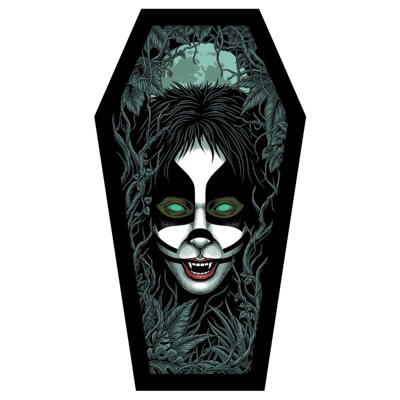 Kiss - The Catman Coffin Poster (Screen Printed + Glow In The Dark)