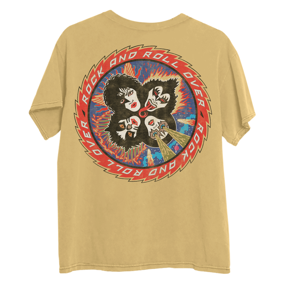Kiss - Rock and Roll Over Yellow T-Shirt