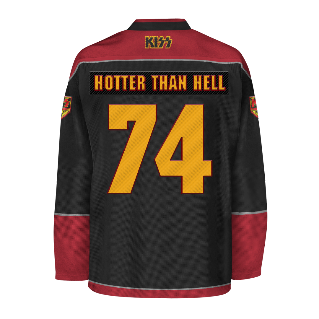 Kiss - Hotter Than Hell 74 Hockey Jersey