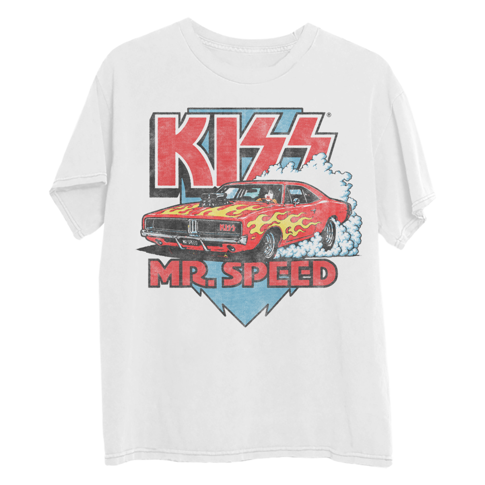 Kiss - Mr. Speed White T-Shirt