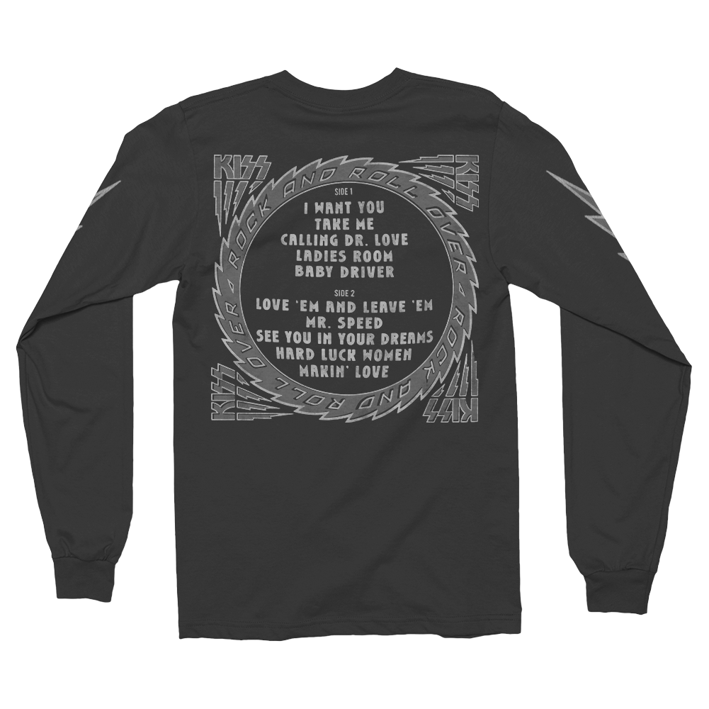 Kiss - Rock and Roll Over Tracklist Longsleeve