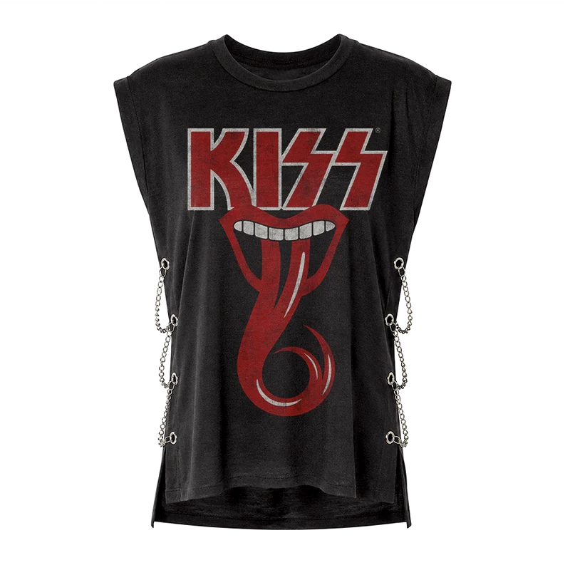 Kiss - Rock and Roll Over Chain Seam Tank