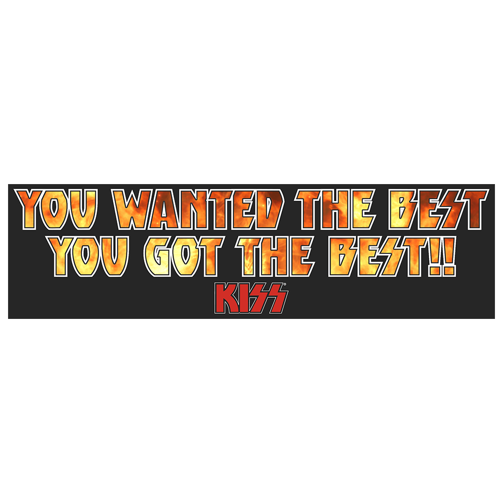 Kiss - YWTBYGTB Bumper Sticker