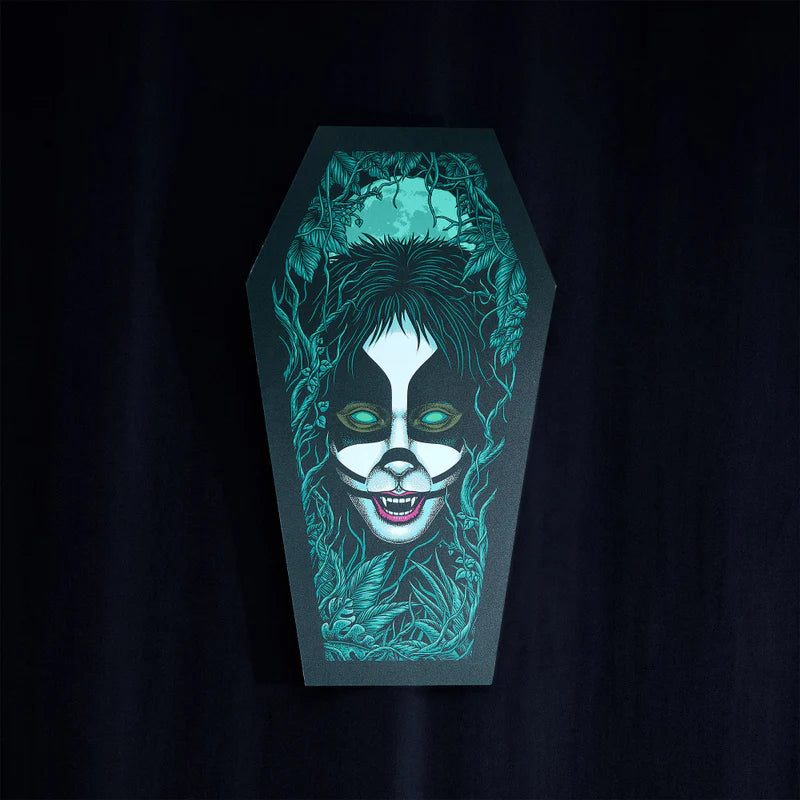 Kiss - The Catman Coffin Poster (Screen Printed + Glow In The Dark)