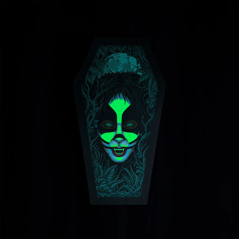 Kiss - The Catman Coffin Poster (Screen Printed + Glow In The Dark)