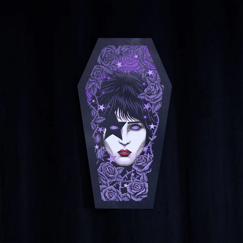 Kiss - The Starchild Coffin Poster (Screen Printed + Glow In The Dark)