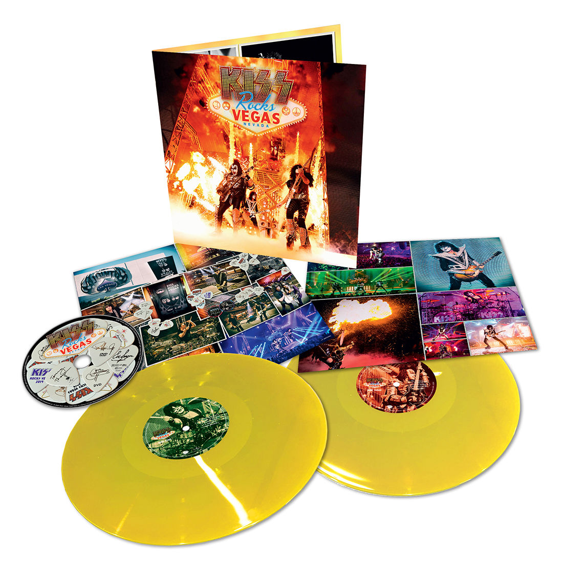 Kiss - Rocks Vegas: Limited Edition Yellow Gatefold Vinyl 2LP