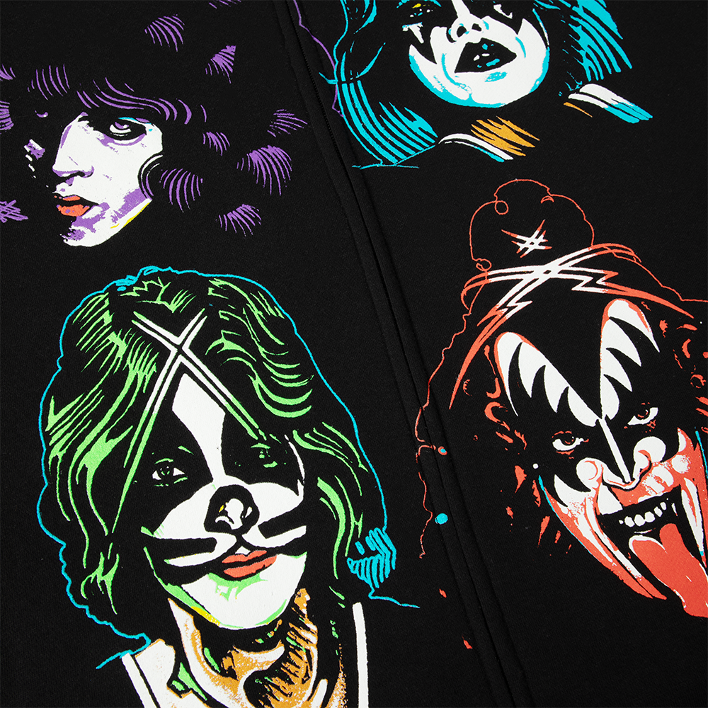 Kiss - Unmasked Zip Hoodie