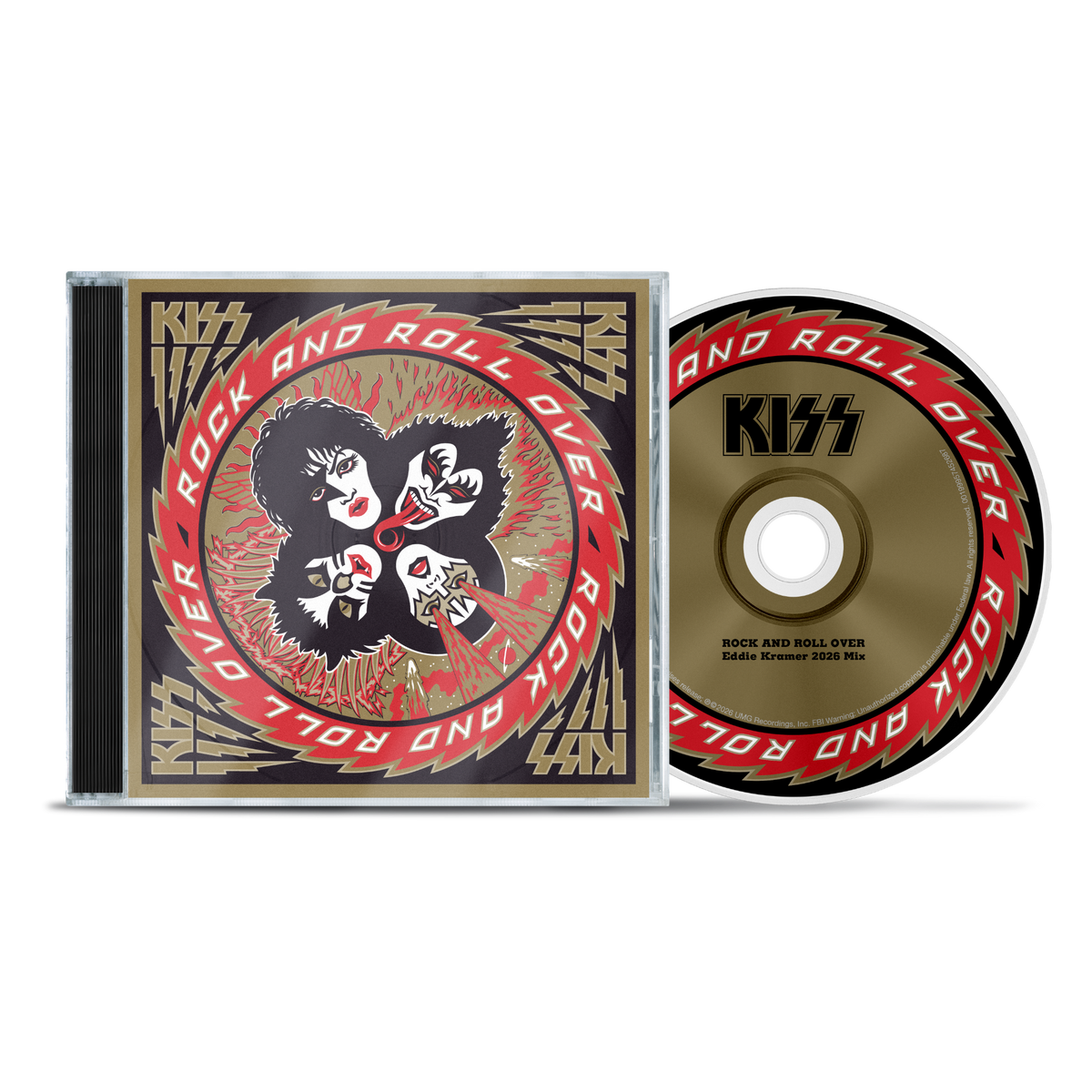 Kiss - Rock And Roll Over (50th Anniversary): 1CD Eddie Kramer 2026 Mix