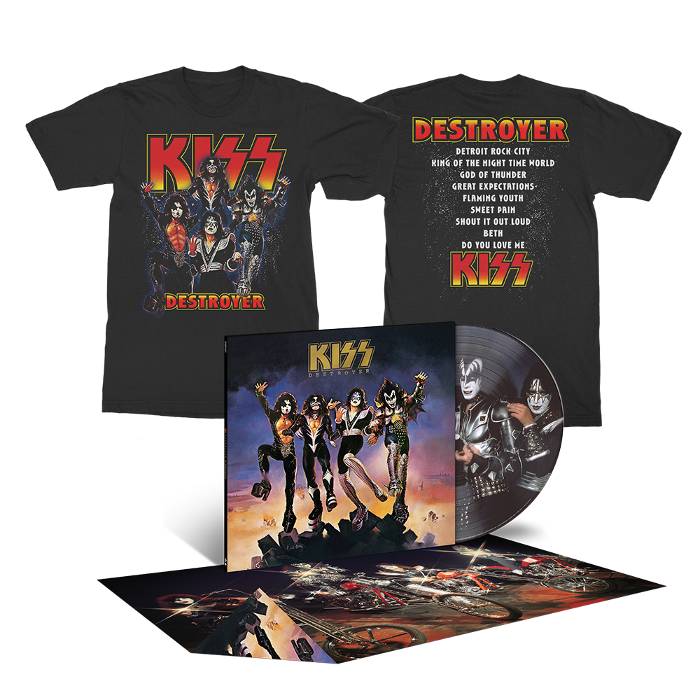 Destroyer 50th Anniversary Deluxe Picture Disc + Destroyer 50th Anniversary Track List T-Shirt