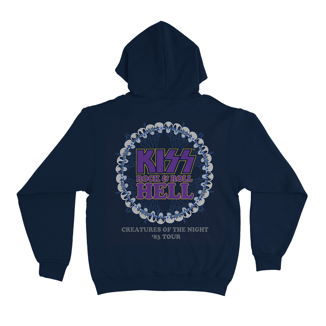 Kiss - Rock and Roll Hell Navy Hoodie