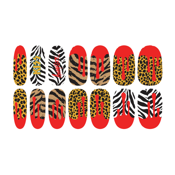 Kiss - Animalize Print Nail Stickers