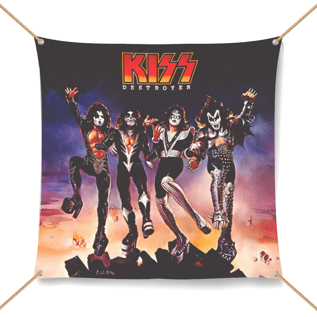 Kiss - Destroyer Wall Flag
