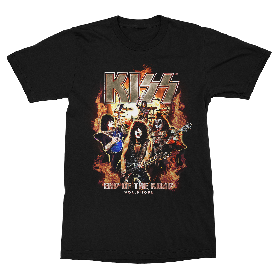 Kiss - KISS On Fire T-Shirt.