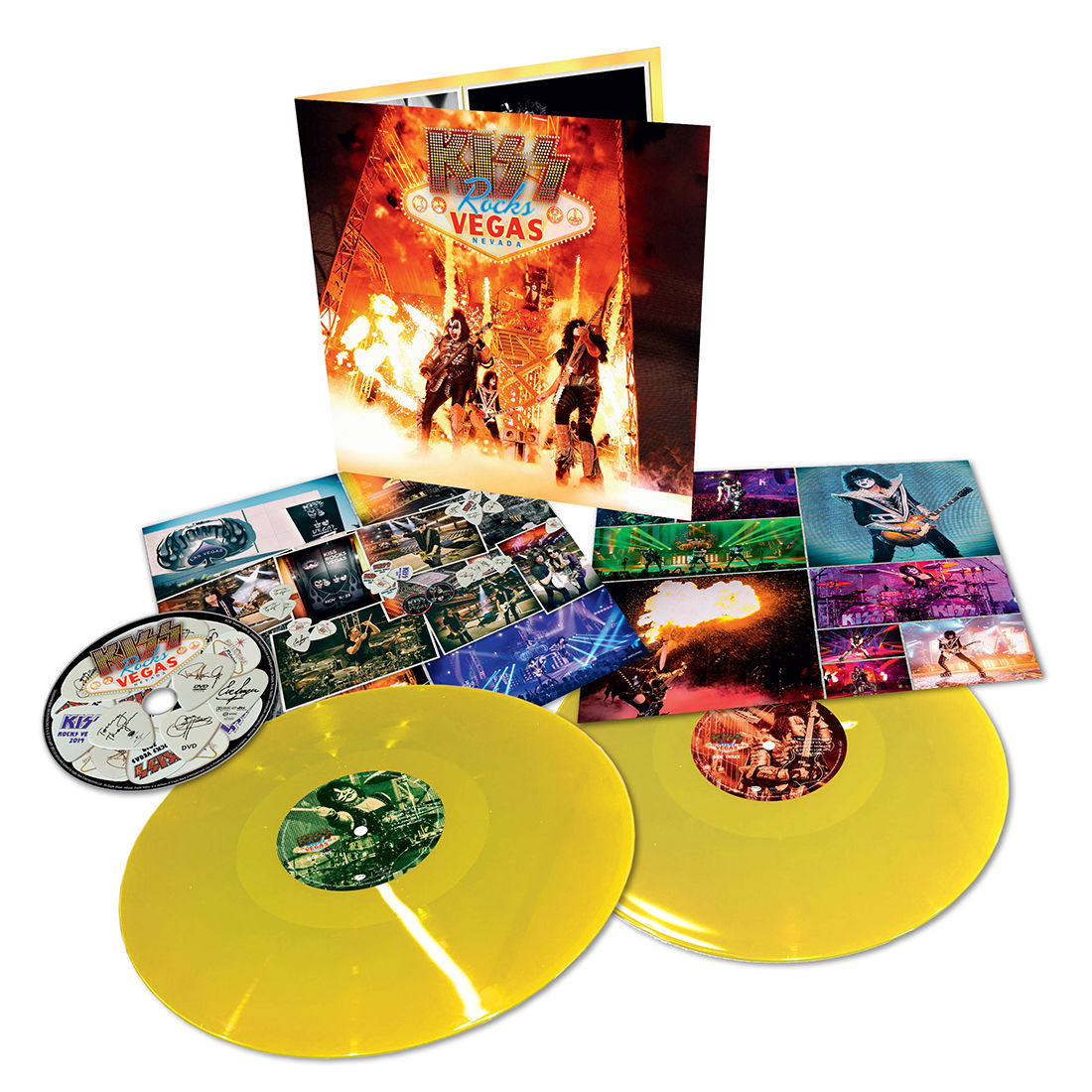 Kiss - Rocks Vegas: Limited Edition Yellow Gatefold Vinyl 2LP