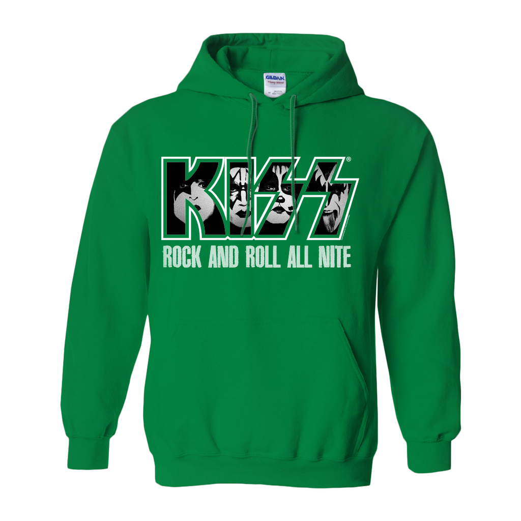 Kiss - All Nite Hoodie Irish Green