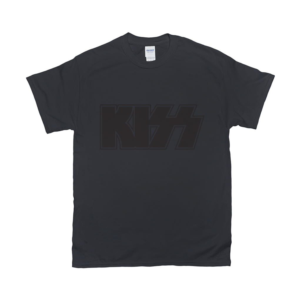 Kiss - Black On Black T-Shirt