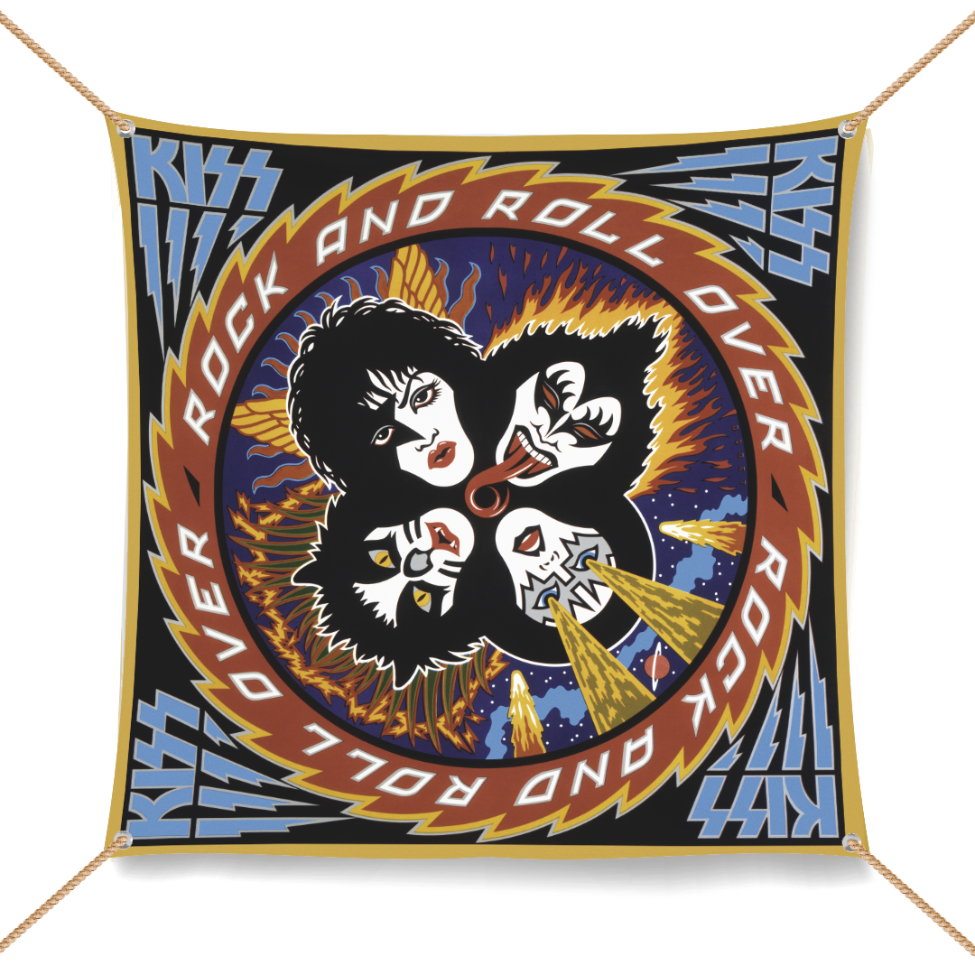 Kiss - Rock and Roll Over Wall Flag