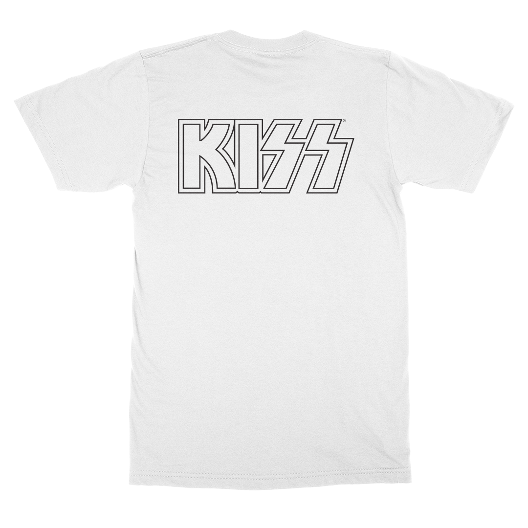 Kiss - Lick It Up White T-Shirt