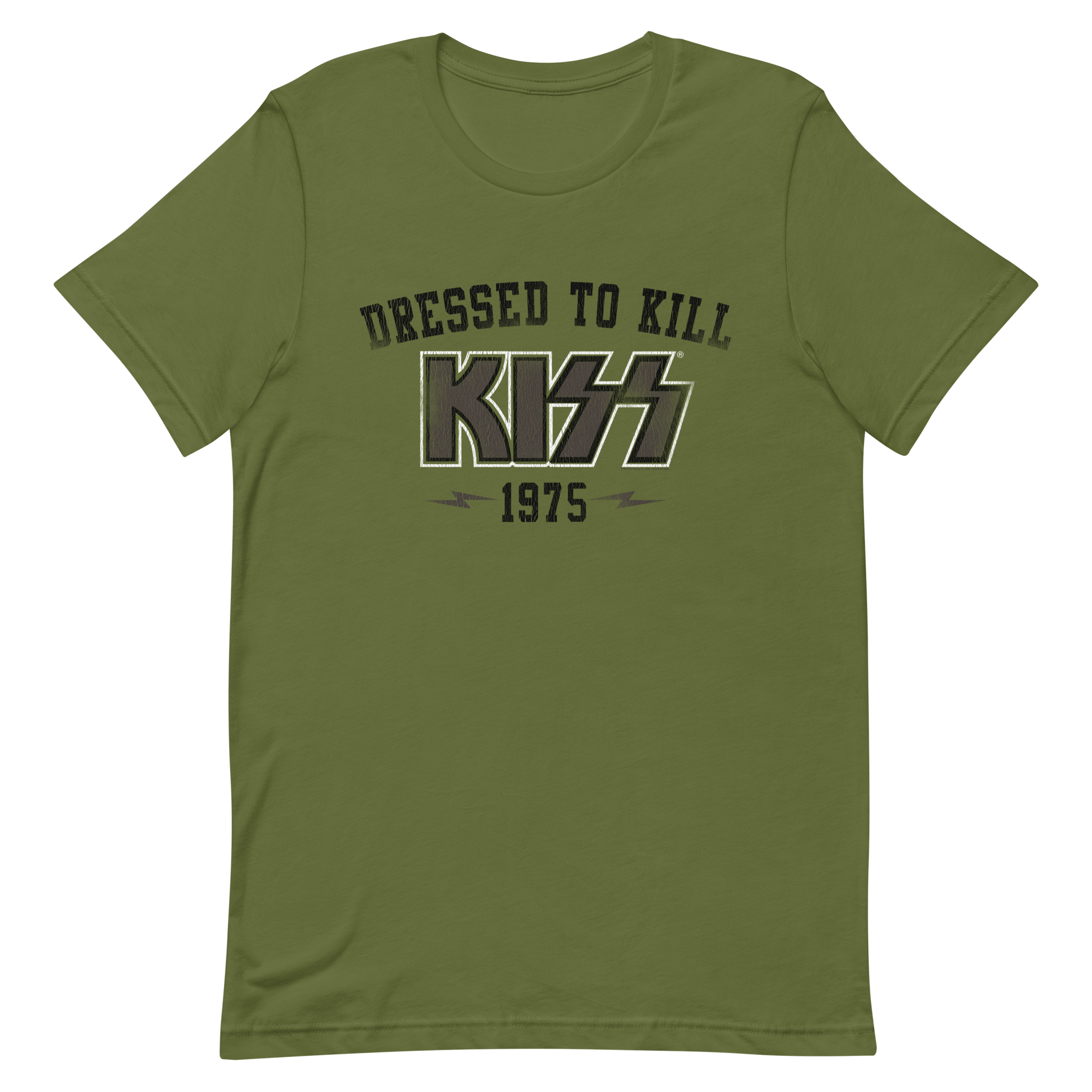 Kiss - Dressed To Kill '75 Tee Military Green